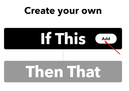 IFTTT create an applet